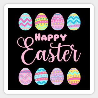 Happy easter cute easter eggs decorations Sticker